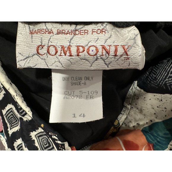 Componix Kimono and Skirt Art Deco Set Size Large/ 14 VINTAGE VTG - Picture 16 of 16